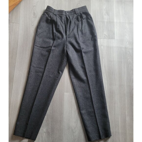 Michelle Stuart Womens Wool Dress Pants Tag 14 Gray Actual size 8 - Picture 3 of 6